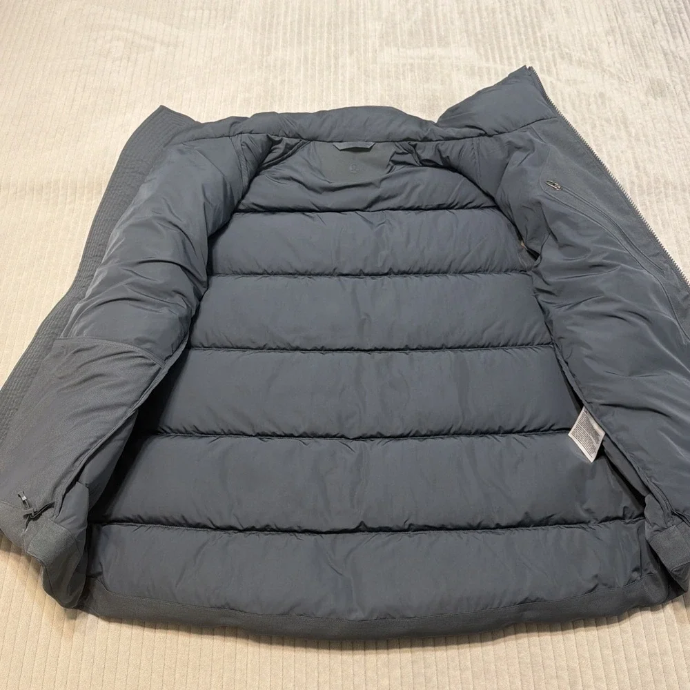 Lululemon Men's Wunder Puff 600-Down-Fill Vest Goose Down Gray Blue Large